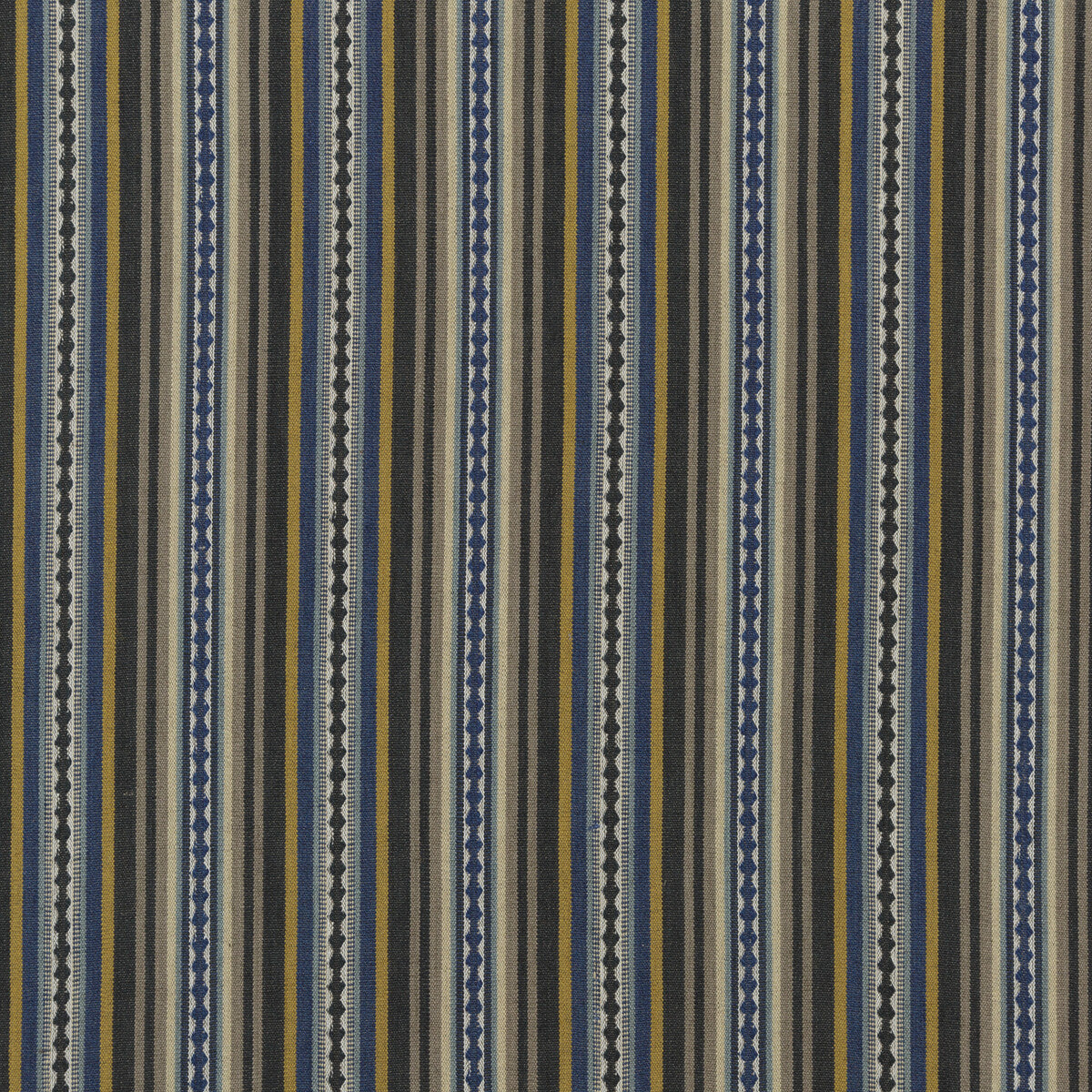 FD731-H51 DALTON STRIPE INDIGO/OCHRE MULBERRY Fabrics Drapery Upholstery