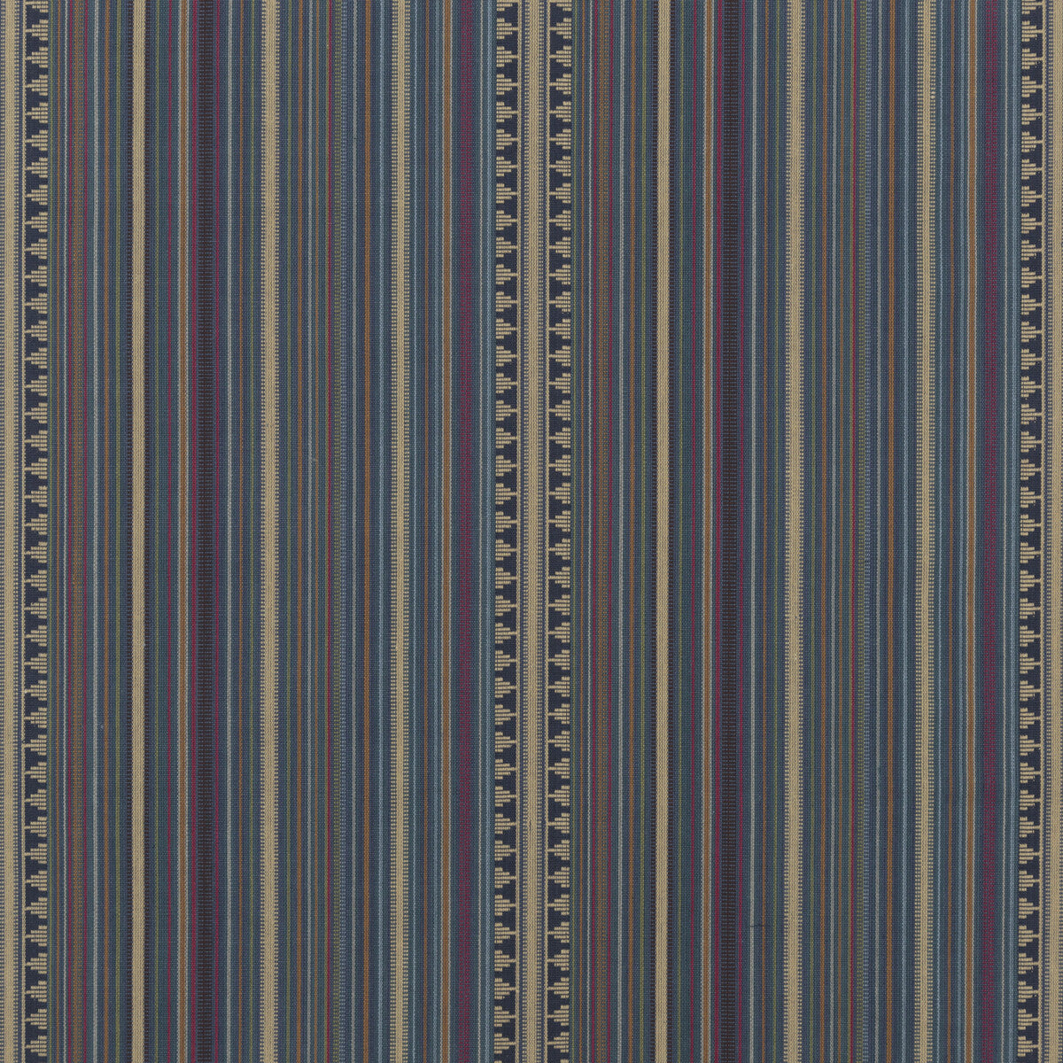 FD756-R11 PAGEANT STRIPE TEAL MULBERRY UPHOLSTERY