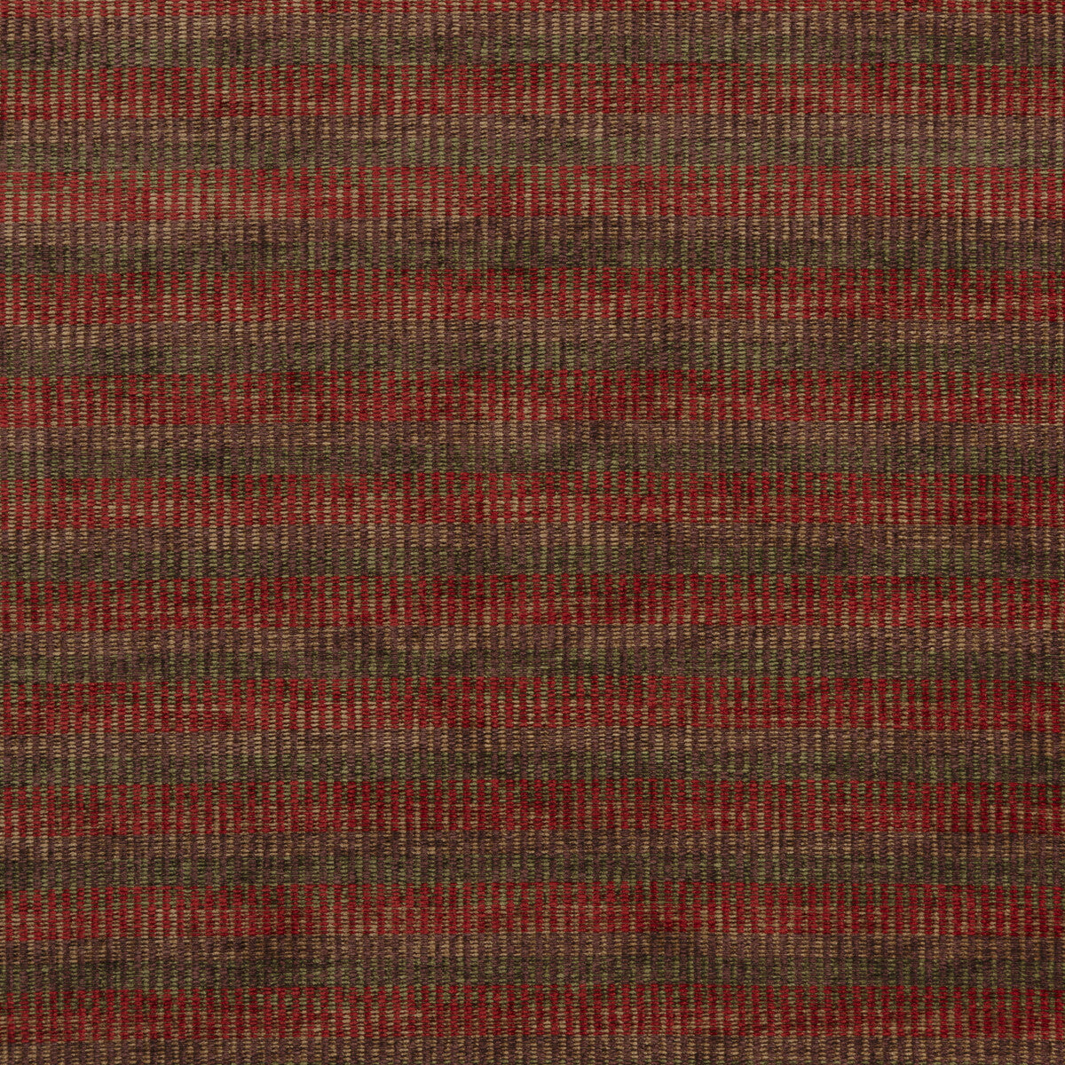 FD761-V117 RATTAN CHENILLE RED/GREEN MULBERRY UPHOLSTERY