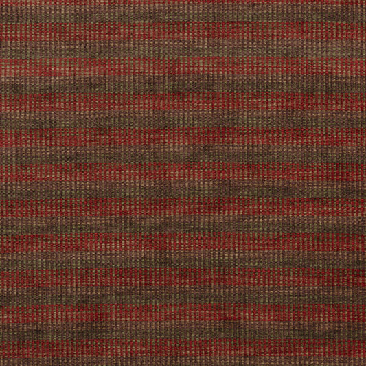 FD761-V117 RATTAN CHENILLE RED/GREEN MULBERRY UPHOLSTERY