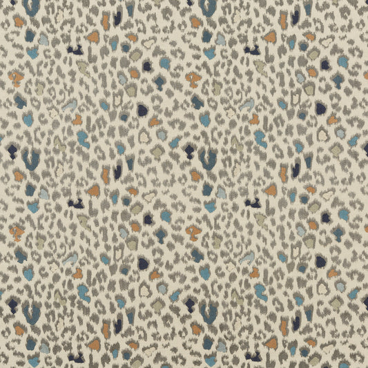 FD764-R11 ANIMAL MAGIC TEAL MULBERRY Fabrics Drapery Upholstery