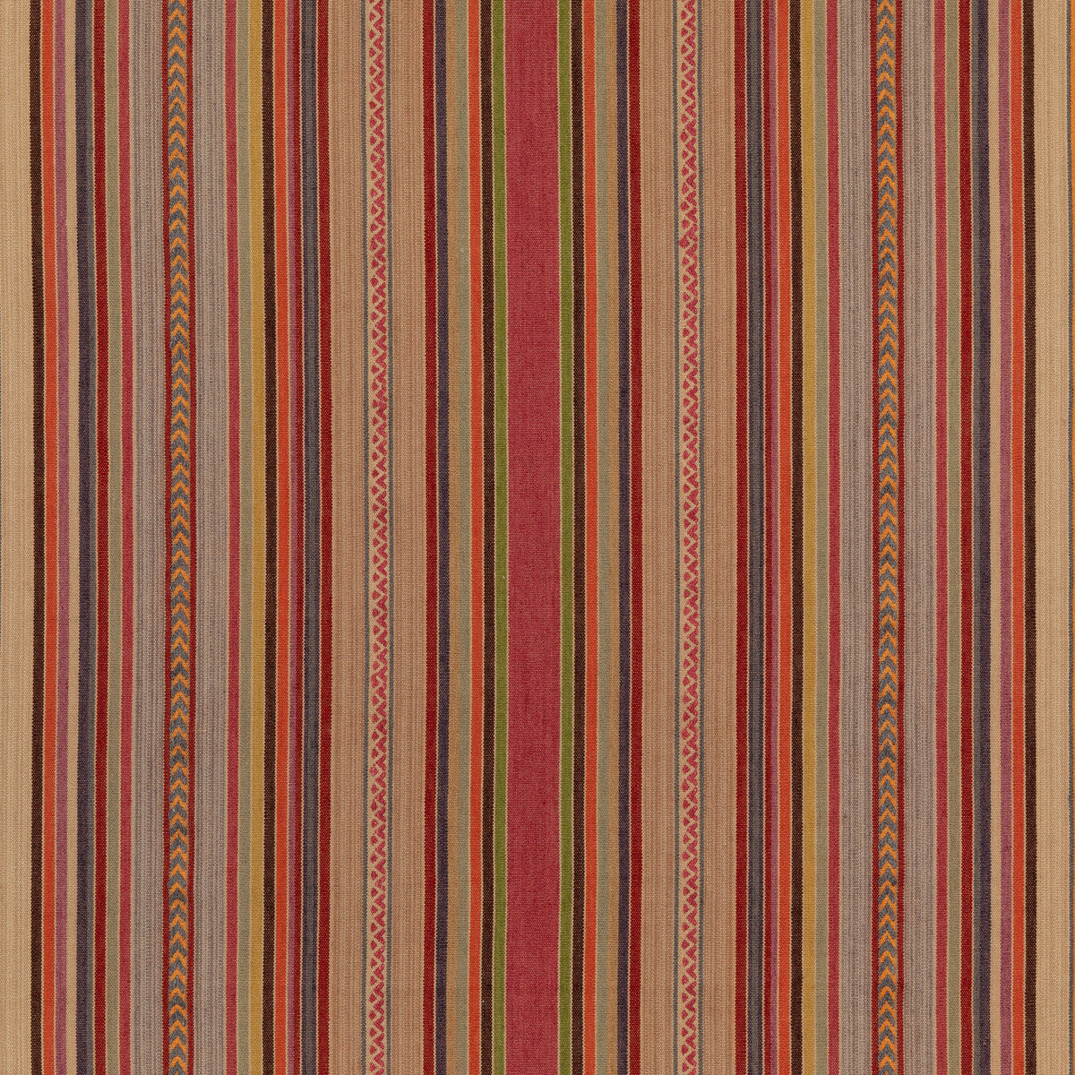 FD783-Y101 ART STRIPE MULTI MULBERRY Fabrics Drapery Upholstery