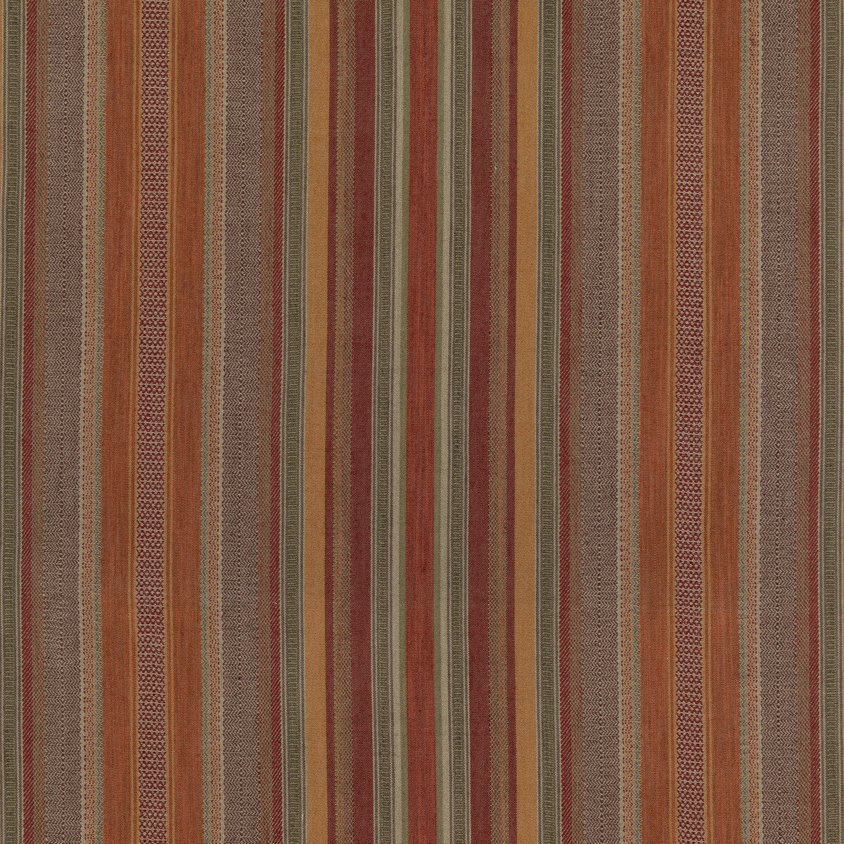 FD784-V54 RUSTIC STRIPE RED/PLUM MULBERRY Fabrics Drapery Upholstery