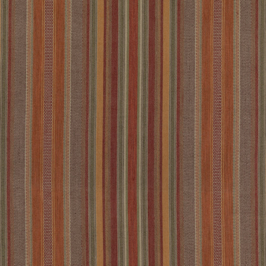 FD784-V54 RUSTIC STRIPE RED/PLUM MULBERRY Fabrics Drapery Upholstery