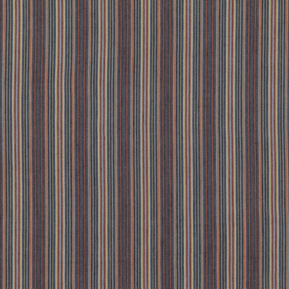 FD789-G103 FALCONER STRIPE INDIGO/RED MULBERRY Fabrics Drapery Upholstery