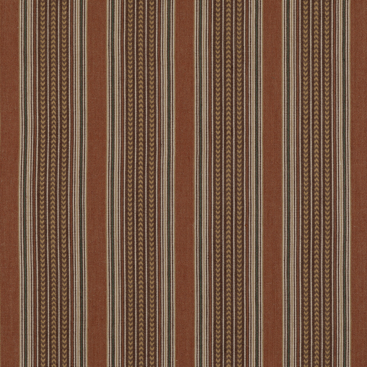 FD792-T30 BERBER STRIPE SPICE MULBERRY Fabrics Drapery Upholstery