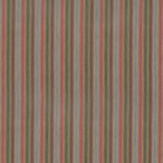 FD811-H154 SHEPTON STRIPE PLUM/GREEN MULBERRY UPHOLSTERY