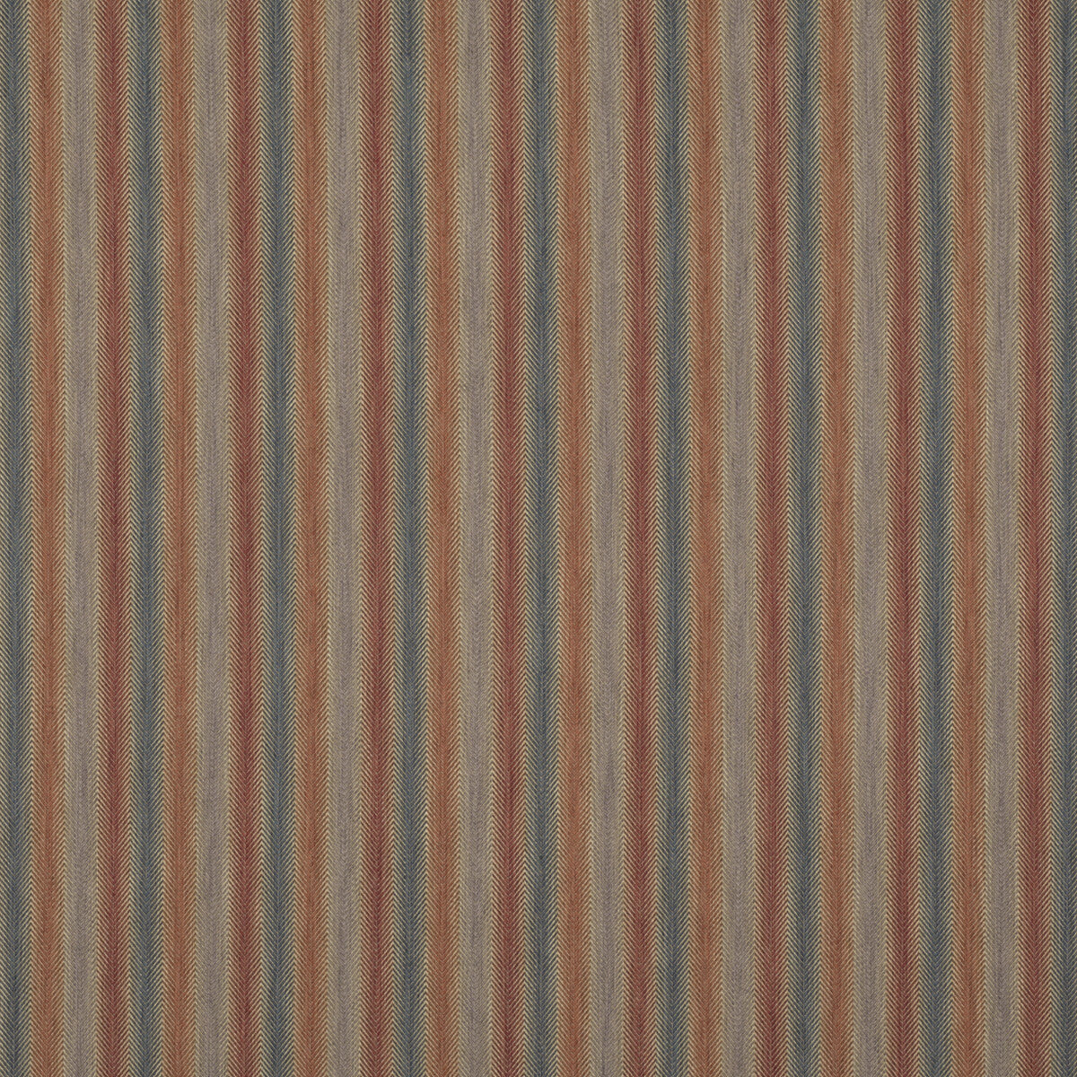 FD811-V110 SHEPTON STRIPE RED/BLUE MULBERRY UPHOLSTERY