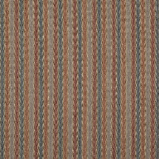 FD811-V110 SHEPTON STRIPE RED/BLUE MULBERRY UPHOLSTERY