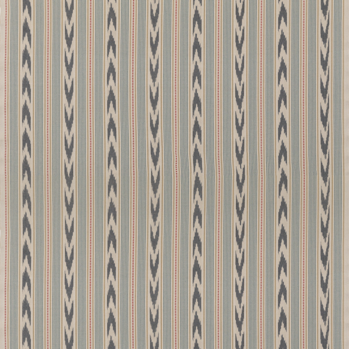 FD821-G103 NEWPORT STRIPE BLUE/RED MULBERRY Fabrics Drapery Upholstery