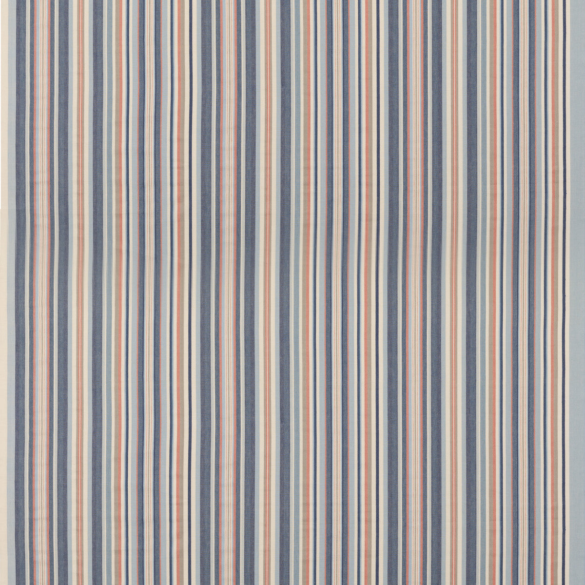 FD823-G103 MEDFORD STRIPE BLUE/RUST MULBERRY Fabrics Drapery Upholstery