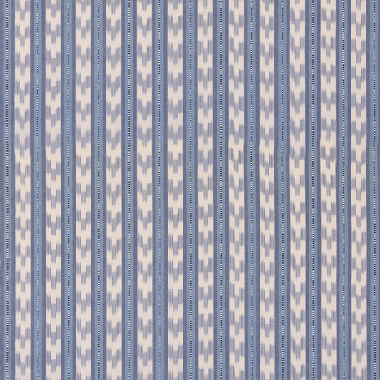 FD824-H101 CHART STRIPE BLUE MULBERRY Fabrics Drapery Upholstery