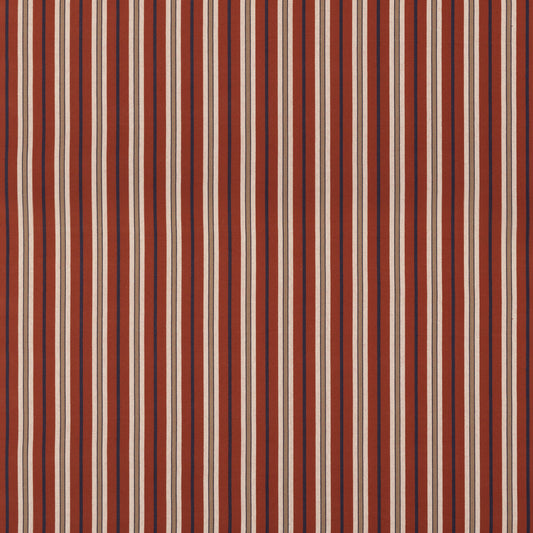 FD828-V110 STARBOARD STRIPE RED/INDIGO MULBERRY Fabrics Drapery Upholstery