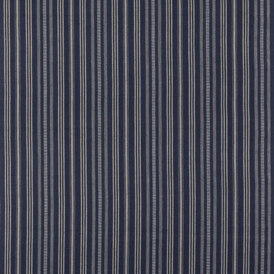 FD831-H10 SIGNAL STRIPE INDIGO MULBERRY Fabrics Drapery Upholstery