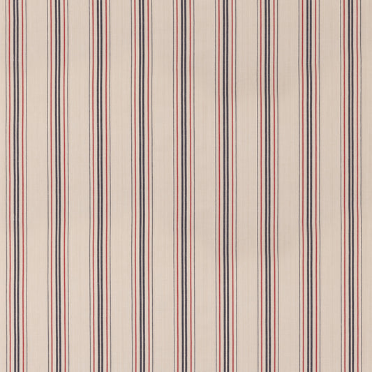 FD834-G103 SEAFORD STRIPE BLUE/RED MULBERRY Fabrics Drapery Upholstery