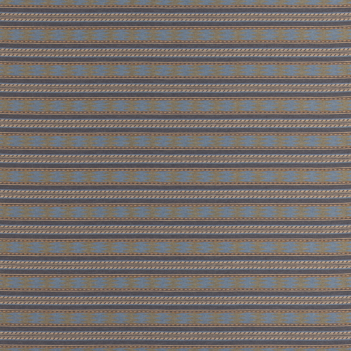 FD837-A44 INVERARAY CHARCOAL/BLUE MULBERRY Fabrics Drapery Upholstery