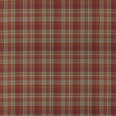 FD838-V55 LINDISFARNE PLAID RUSSET MULBERRY Fabrics Drapery Upholstery