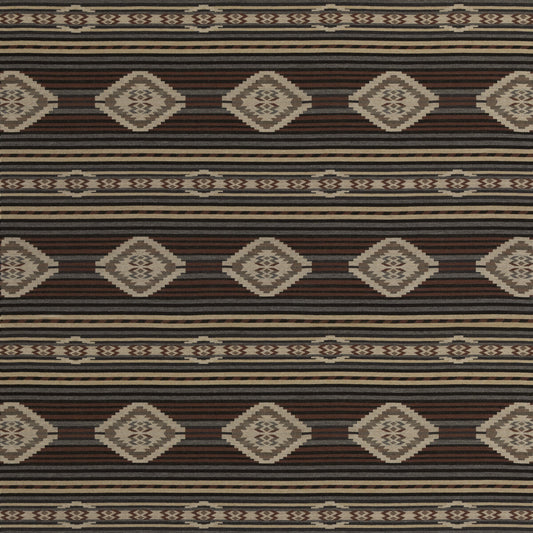 FD840-A44 HARLECH CHARCOAL/RED MULBERRY Fabrics Drapery Upholstery