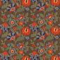 FD845-V87 GORTON RED/TEAL MULBERRY DRAPERY