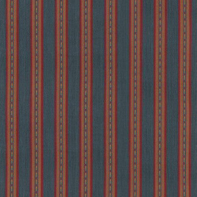 FD847-R11 COUNTRY STRIPE TEAL MULBERRY Fabrics Drapery Upholstery