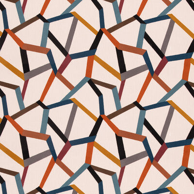 FD848-R50 BELTANE TEAL/SPICE MULBERRY Fabrics Drapery Upholstery