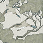 FG066-J80 MULBERRY FLYING DUCKS SILVER/TAUPE