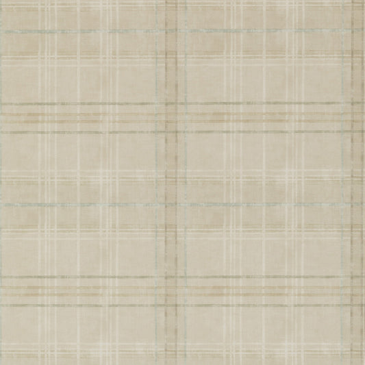 FG086-K102 SHETLAND PLAID STONE MULBERRY Wallpaper