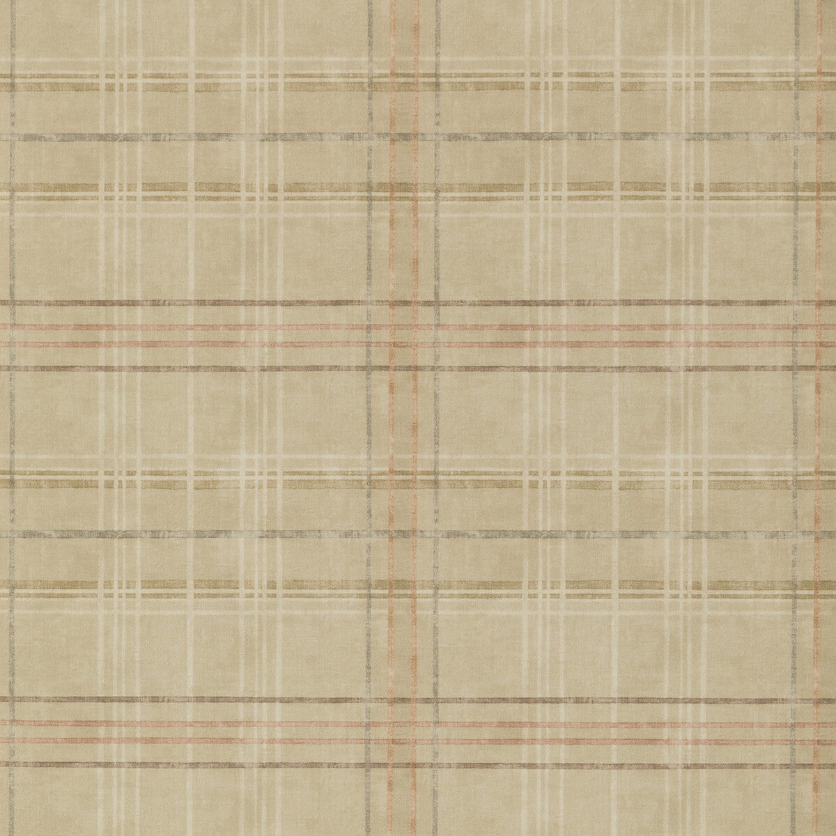 FG086-N102 SHETLAND PLAID SAND MULBERRY Wallpaper