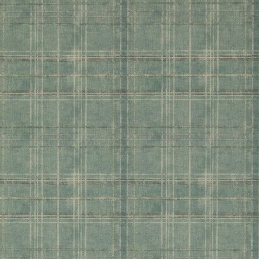 FG086-R11 SHETLAND PLAID TEAL MULBERRY Wallpaper