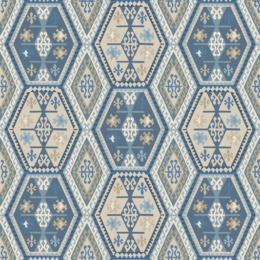 FG098-H101 BUCKLAND BLUE MULBERRY Wallpaper