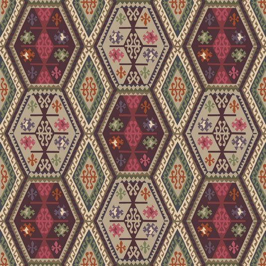 FG098-V54 BUCKLAND RED/PLUM MULBERRY Wallpaper