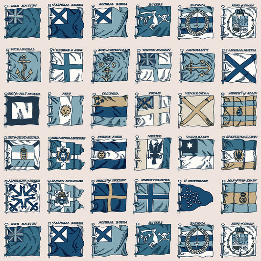 FG099-H101 NAVAL ENSIGNS BLUE MULBERRY Wallpaper