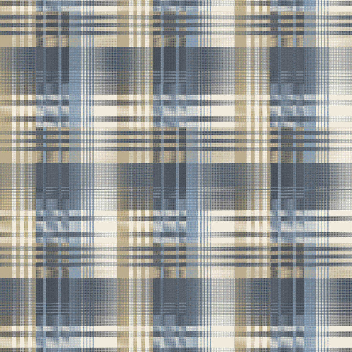 FG100-H10 MULBERRY ANCIENT TARTAN INDIGO MULBERRY Wallpaper