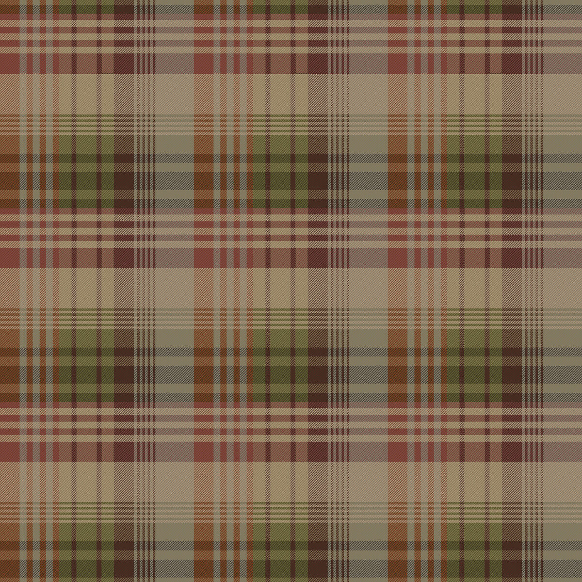 FG100-V54 MULBERRY ANCIENT TARTAN RED/PLUM MULBERRY Wallpaper