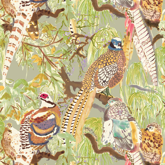FG101-Y101 GAME BIRDS MULTI MULBERRY Wallpaper