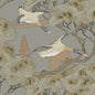 FG102-A116 GRAND FLYING DUCKS GREY/BLUE MULBERRY Wallpaper