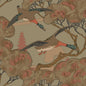 FG102-S108 GRAND FLYING DUCKS SAGE MULBERRY Wallpaper