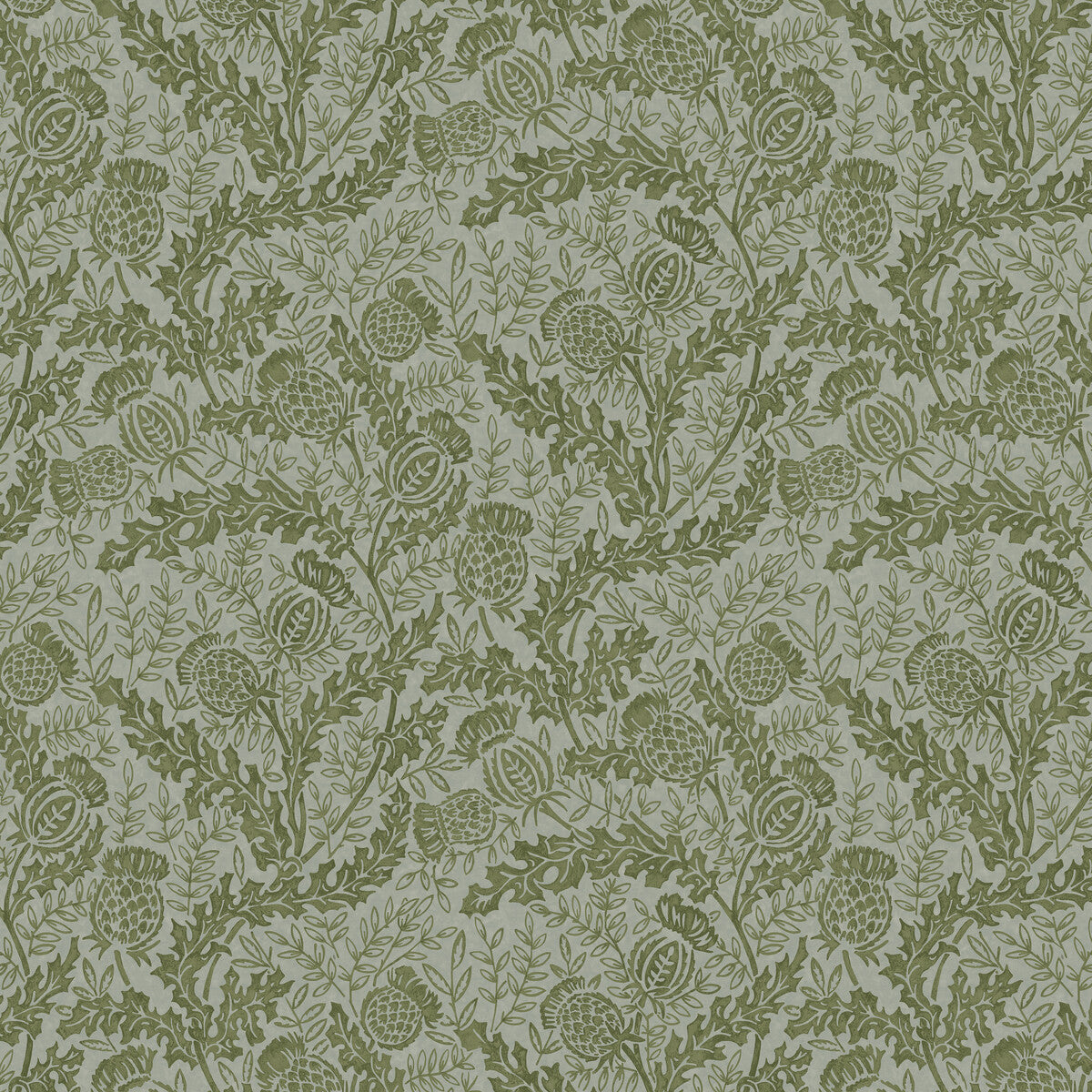 FG108-S47 MULBERRY THISTLE GREEN/TEAL MULBERRY Wallpaper