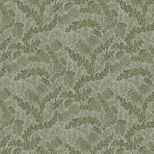 FG108-S47 MULBERRY THISTLE GREEN/TEAL MULBERRY Wallpaper