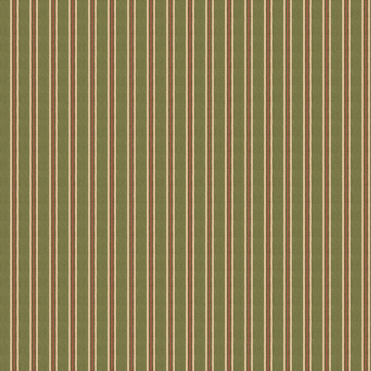 FG109-S101 SOMERTON STRIPE GREEN MULBERRY Wallpaper
