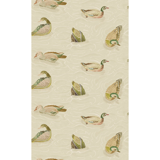 FG122-S48 DUCK POND EMERALD/STONE MULBERRY Wallpaper