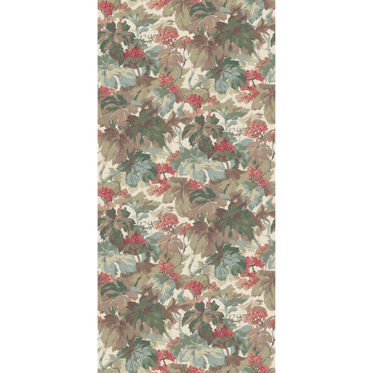 FG123-R54 COUNTRY WALK TEAL/ROSE MULBERRY Wallpaper