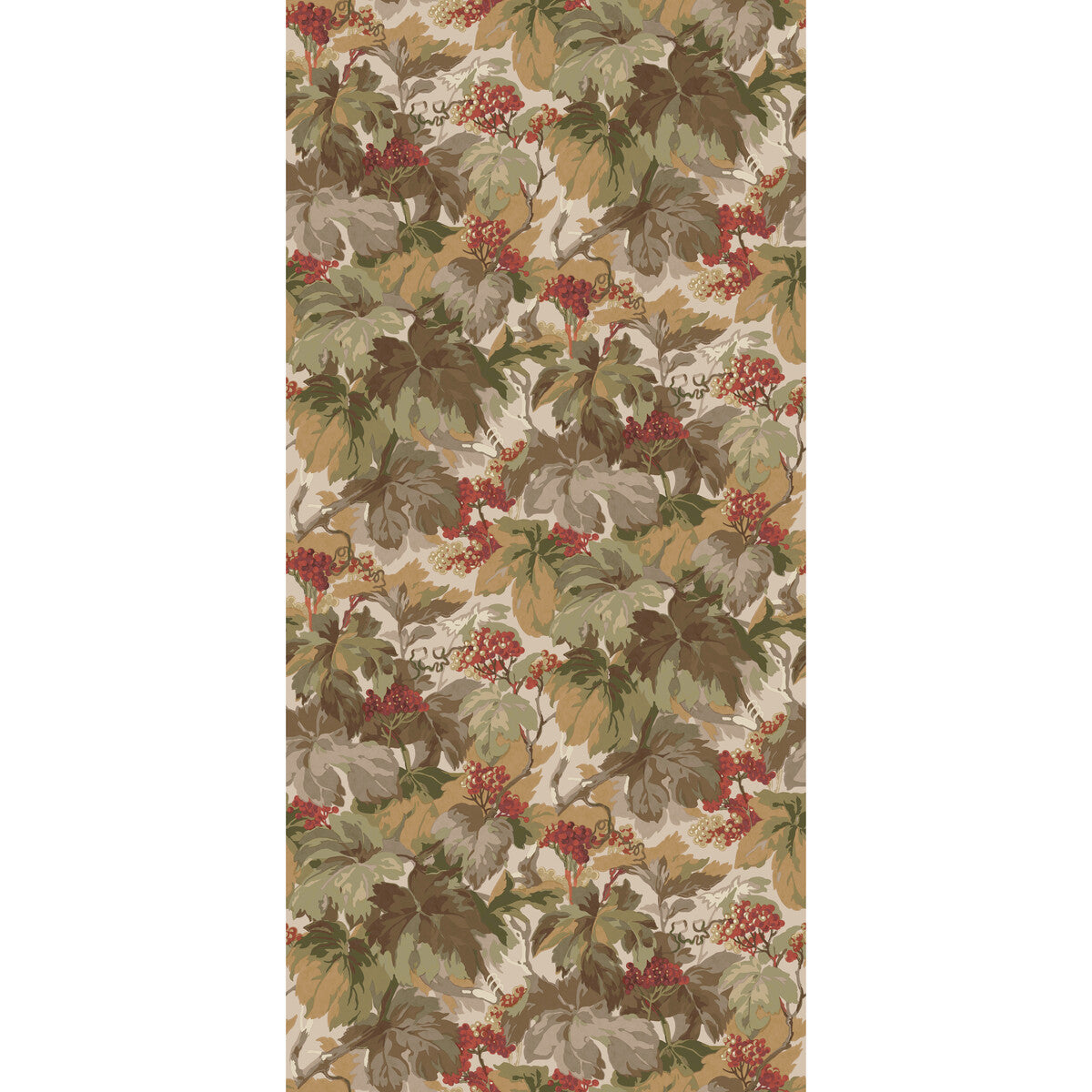 FG123-V90 COUNTRY WALK RED/GREEN MULBERRY Wallpaper