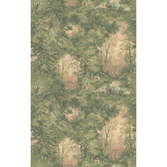 FG124-Y21 MULBERRY WOODLAND SUNRISE MULBERRY Wallpaper