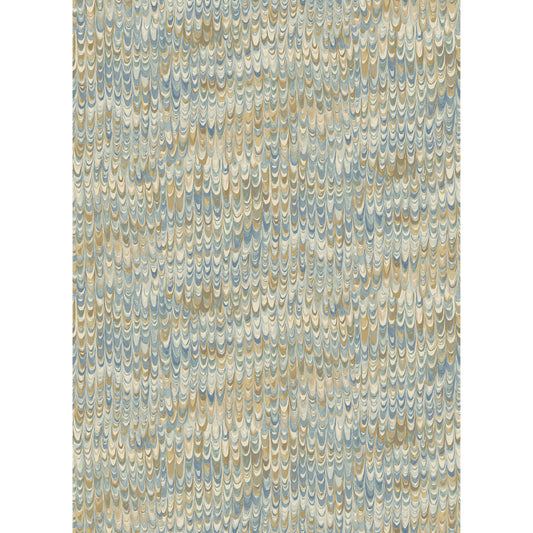 FG126-H59 END PAPER BLUE/SAND MULBERRY Wallpaper