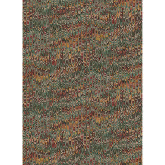 FG126-V90 END PAPER RED/GREEN MULBERRY Wallpaper