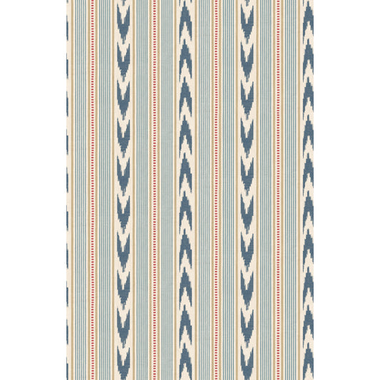 FG127-G103 NEWPORT STRIPE BLUE/RED MULBERRY Wallpaper