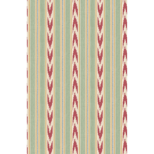 FG127-V90 NEWPORT STRIPE RED/GREEN MULBERRY Wallpaper