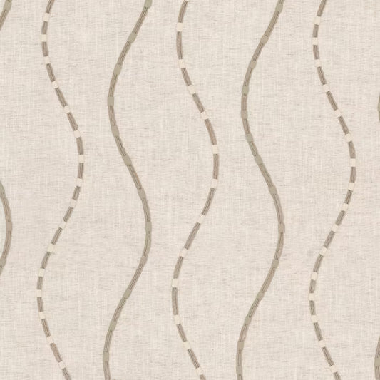 FLOC-2 STOUT FLOCKED 2 LINEN LINEN DRAPERY