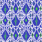 GDT5542-001 IKAT AZUL GASTON Y DANIELA Fabrics Drapery Upholstery